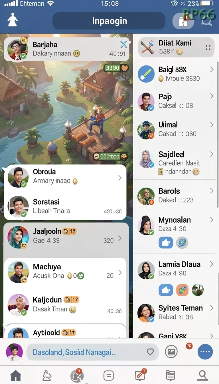 Cuplikan layar LATOTO — aktivitas