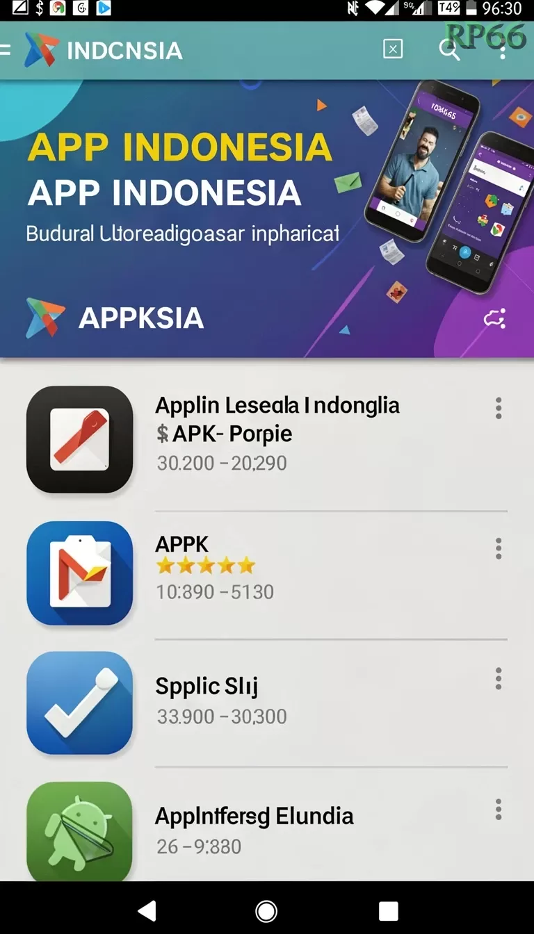 Cuplikan layar ANOBOY — menu navigasi
